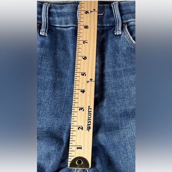 MOTHER Women’s Size 25 High Waisted Looker Ankle Fray Jeans In Big Sky - Picture 12 of 14